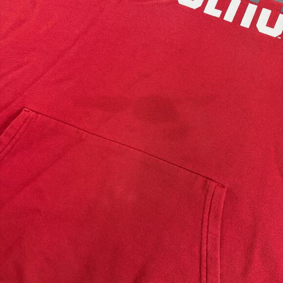 Wisconsin Badgers Hoodie Men's XL Under Armour Pullover Red College Sweatshirt - Picture 2 of 9